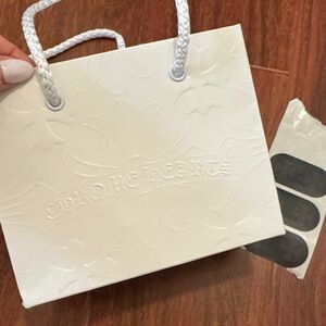 Chrome Hearts mini white gift bag and stickers